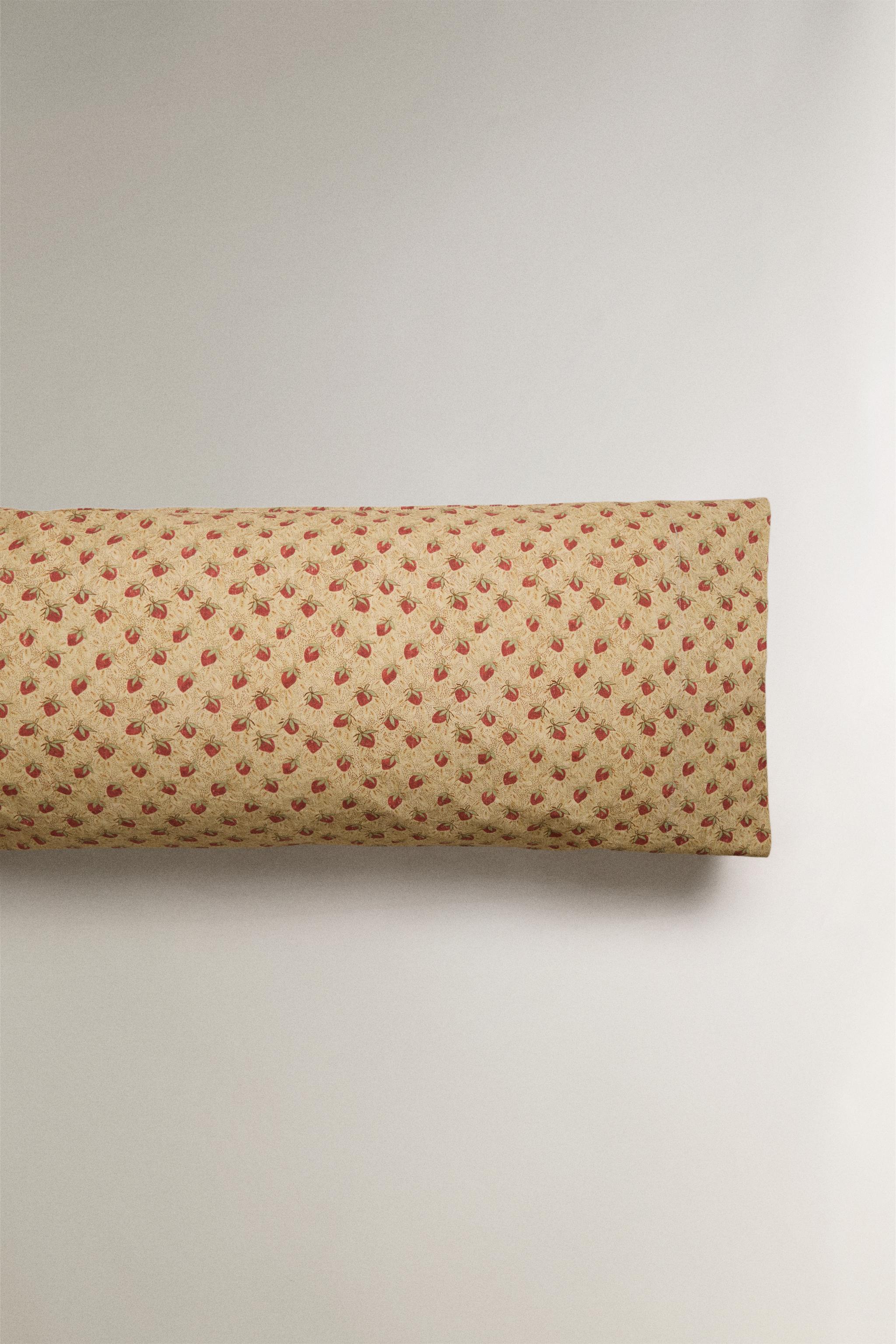 STRAWBERRY PERCALE PILLOWCASE | KATHARINE POLE